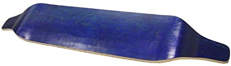 Drop Down Longboard Deck - Stained Blue Canadian Maple - 8 x 40