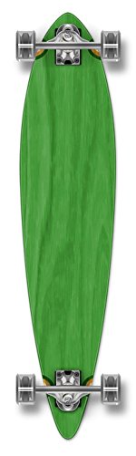 YOCAHER Blank Complete Longboard PINTAIL skateboard - Green