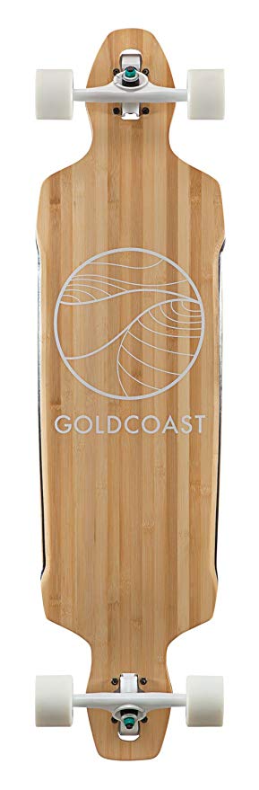 GoldCoast Skateboard - Complete Longboard - Classic Bamboo Drop Through 38
