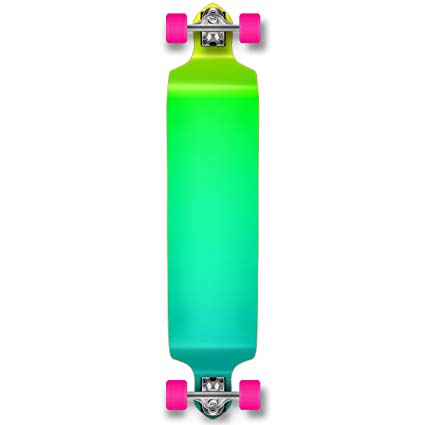 Yocaher Drop Down concave Pro complete longboard Cruiser freestyle skateboard and decks