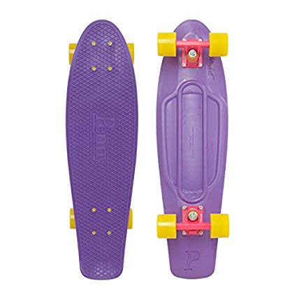 Penny Plastic Nickel Purple / Pink / Yellow Complete Skateboard Cruiser - 7.5