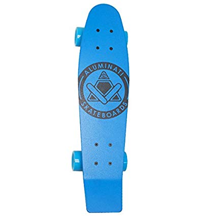 Aluminati Skateboards Basix Original Iced Blueberry Skateboard, Blue
