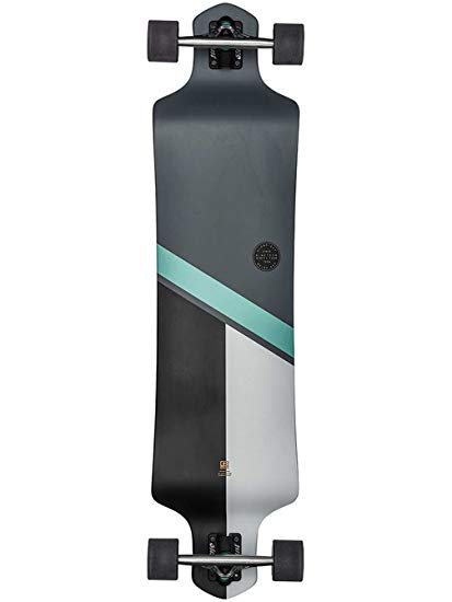 GLOBE Skateboards Geminon Drop-Down Longboard Complete Skateboard, Charcoal/Ice, 41