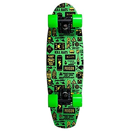 Aluminati Skateboards A-Frame Strychnine Skateboard, Green