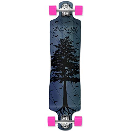 Yocaher In The Pines BLUE Longboard Complete Skateboard - available in All shapes