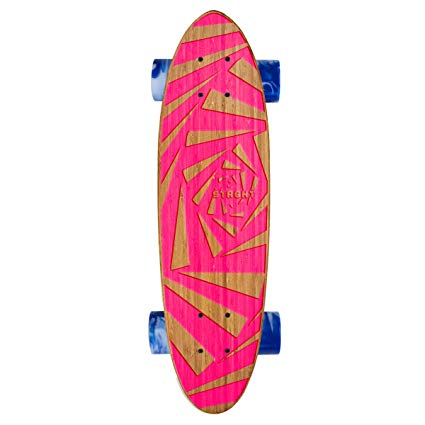 STRGHT Classic Cruiser Skateboard in Bamboo with Webby Design