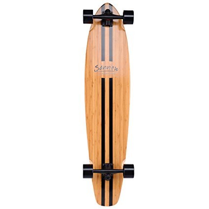 Sanview Bamboo Drop Through Longboard Skateboard Cruiser