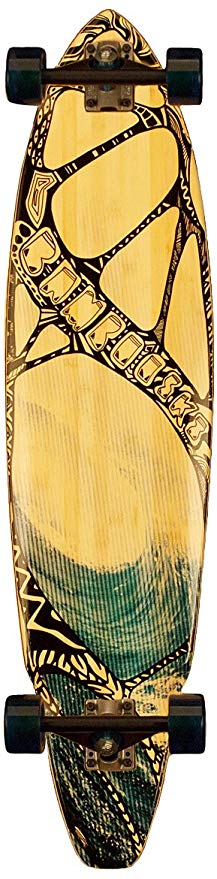 Bamboo Skateboards Square Tail Tidal Rider Graphic Skateboard Deck
