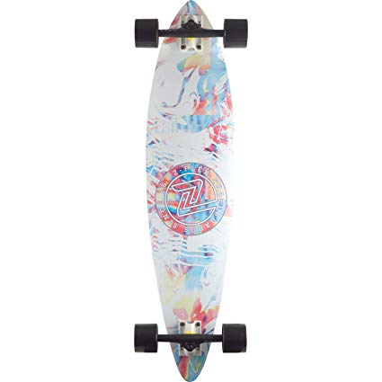 Z-Flex Skateboards Acid Swirl Pintail White Complete Skateboard - 9