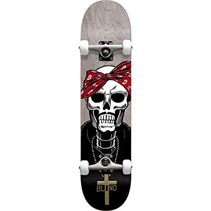 Blind Skateboards Reaper Veneer Grey Complete Skateboard - 7.75