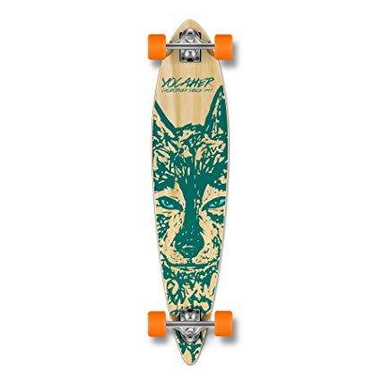 Yocaher Spirit Wolf Longboard Complete skateboard cruiser - available in All shapes