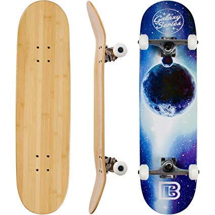 Bamboo Skateboards Galaxy Series: Blue Moon Complete Skateboard