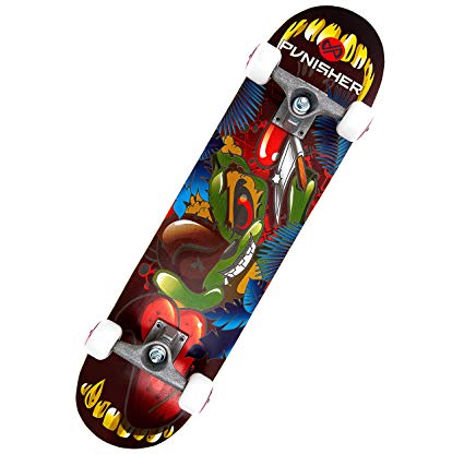 Punisher Skateboards Ranger 31-Inch Double Kick Concave Complete Skateboard