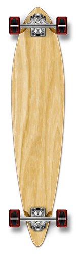 Yocaher Punked Stained Pintail Complete Longboard Skateboard