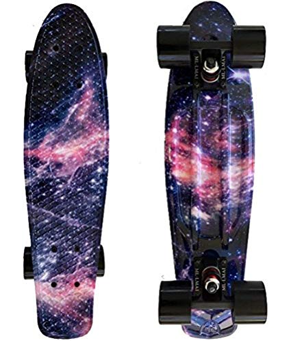 LMAI 22''Cruiser Skateboard Graphic Galaxy Dream Starry Board Complete Skateboard