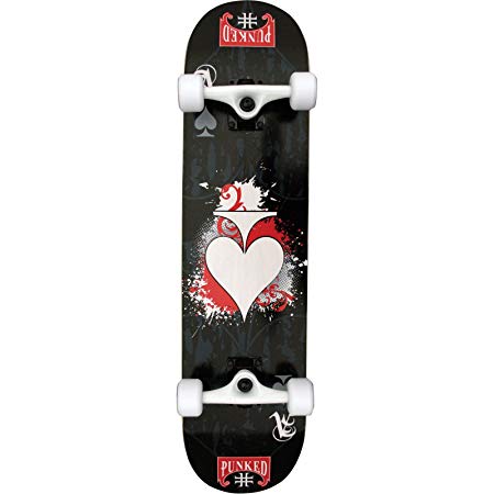 Punked Ace Of Spades Complete Skateboard - 7.75