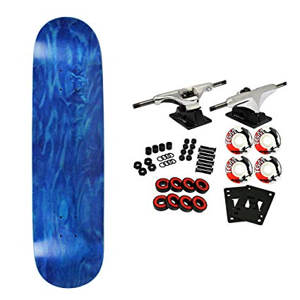 Moose Complete Skateboard STAINED BLUE 8.0